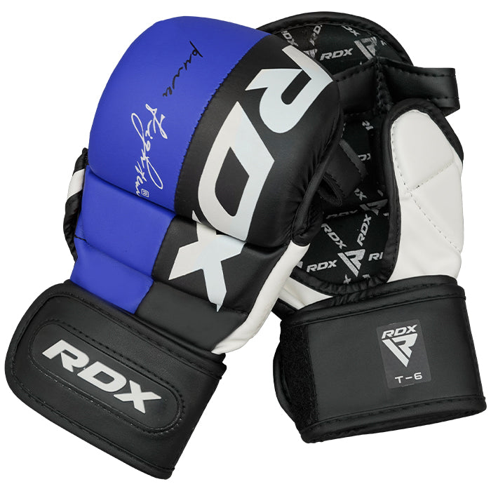 RDX T6 MMA Sparring Gloves 7oz#color_blue