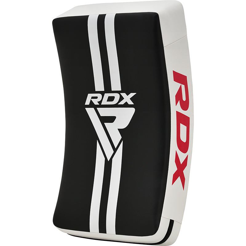 RDX T1 Curved Kick Shield with Nylon Handles #color_white
