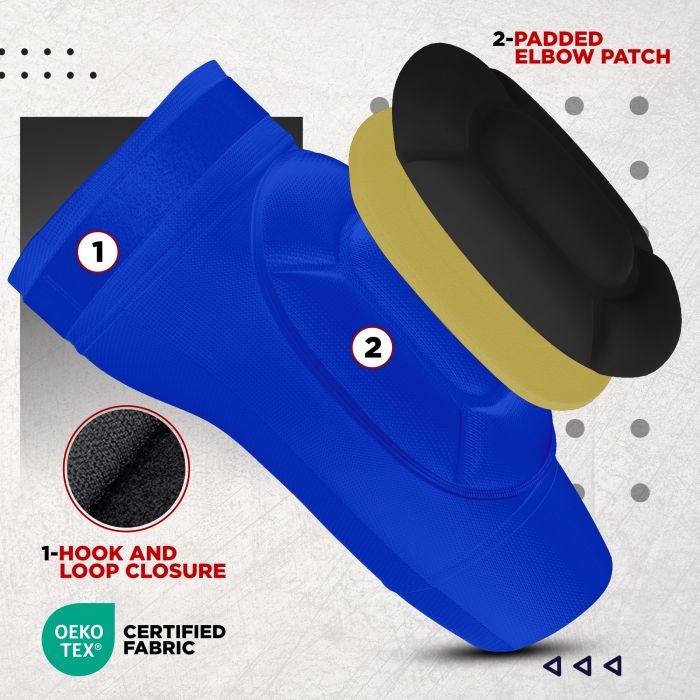 RDX Elbow Foam Pad OEKO-TEXÂ® Standard 100 certified#color_blue