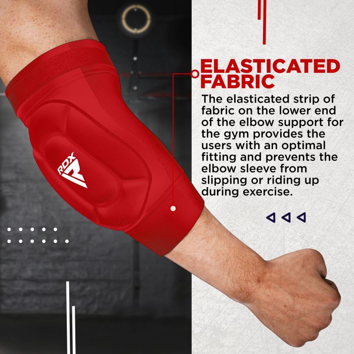 RDX Elbow Foam Pad OEKO-TEXÂ® Standard 100 certified#color_redwhite